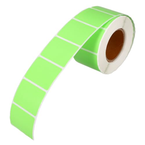 Tofficu 1 Rolle Farbiges Thermopapier Punktetikettenaufkleber Thermoaufkleber Nummer Aufkleberdruckerpapier Druckbar Dank Etiketten Aufkleber Abnehmbare Etiketten Glänzend Kreis Green von Tofficu