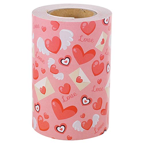 Tofficu 1 Rolle Herz-Rahmen-Aufkleber scheckheft scrabbook scrapbooking-sticker Hochzeitspapier Punkt Gel dekoration Geschenkaufkleber dekorativer aufkleber zum valentinstag Rosa von Tofficu