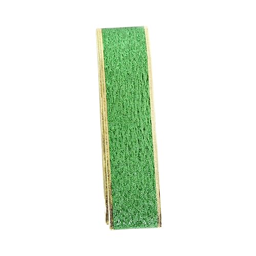 Tofficu 1 Rolle Irland-Festivalband Dekoration st patricks day party favors geschenkband ostern festivalbändchen Kuchen Fall Verpackungsband st. Patrick's Day Festival Band Stoff Green von Tofficu