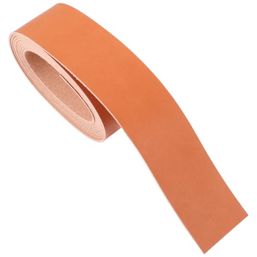 Tofficu 1 Rolle Lederstreifen Lederwaren Ledermaterial Diy-material Diy-taschenmaterial Leder Für Die Lederverarbeitung Handgefertigtes Lederband Handwerk Leder Lederriemen Light Brown von Tofficu