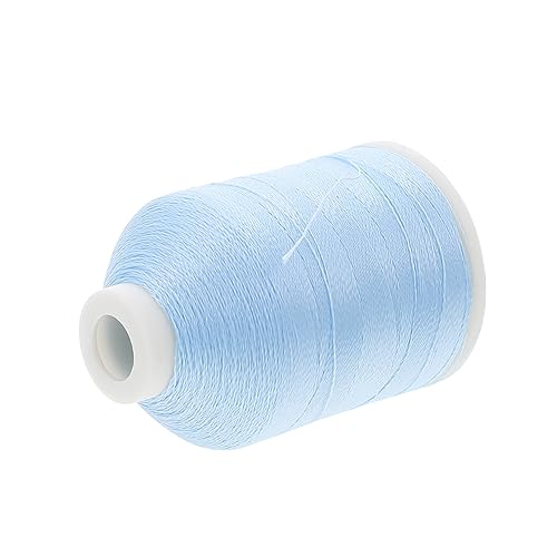 Tofficu 1 Rolle Leuchtendes Stickgarn Nähgarn Praktisches Nähgarn Leuchtende Kreuzfäden Zahnseide Leuchtendes Stickgarn Steppspule Baumwollgarn Blaues Polyester von Tofficu