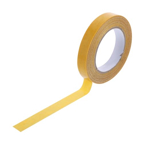 Tofficu 1 Rolle doppelseitiges Klebeband Klebestreifen stark Leitung Clips Kabel dickes klebeband teppichklebeband doppelseitig Netzband selbstklebendes Teppichband Glasfasergewebe Yellow von Tofficu