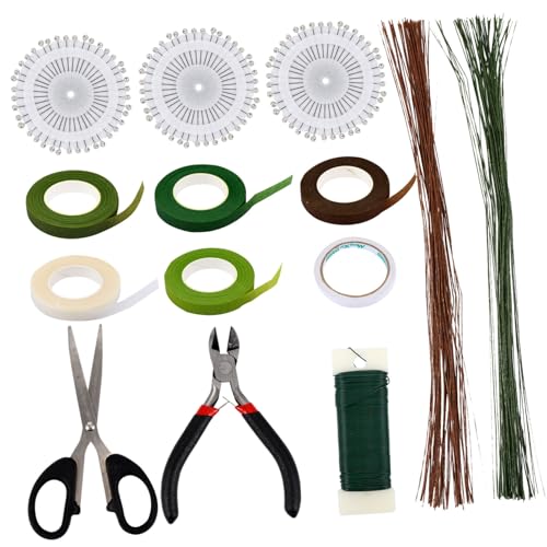 Tofficu 1 Satz Blumen-diy-set Blumenband Blumenkunst Herstellung Versorgung Drahtkit Für Doppelseitiges Klebeband Blumenstrauß-kit Lieferungen Von Blumenarrangements Papier Klebeband von Tofficu