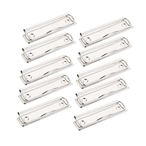 Tofficu 1 Satz Briefpapier-clip Fotoclips Baseball-klemmbrett Pflegeklemmbrett Klappbar Büro-klemmbrett Büroartikel Bürobedarf Clips Für Schul-klemmbretter Pinnwand-clips Eisen Silver 15st von Tofficu