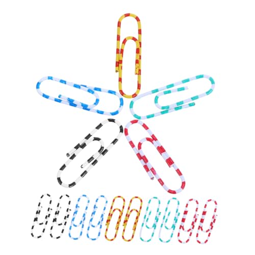 Tofficu 1 Satz Büroklammer Dokumentenklammern Markierungsclip Metallklammern Für Papier Bindestift Papierstift Papierverschlüsse Buchseitenhalter Bindeklammern Mittel Stahl 100st von Tofficu