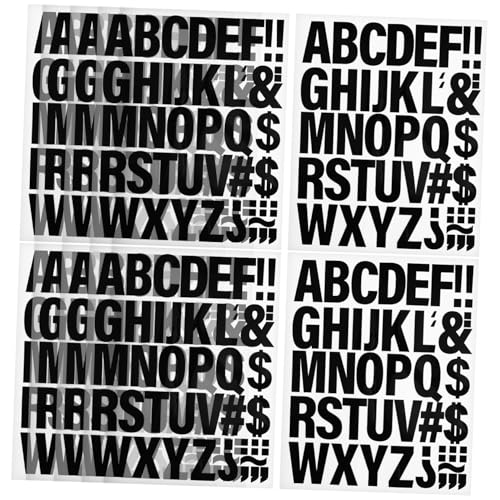 Tofficu 1 Satz Eisenbuchstaben Buchstabenaufkleber Alphabet-aufkleber Aufkleber Für Kleidung Buchstaben Aufbügeln Kleiderflicken Aufbügeln Aufkleberbrief Vinyl Black 10 Blatt von Tofficu