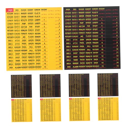 Tofficu 1 Satz Etikett Für Den Schaltkasten Etiketten Für Schalttafeln Aufkleber Für Schalterkennzeichnungssysteme Etiketten Wechseln Etikett Lichtschalter Papier 10 Blatt von Tofficu