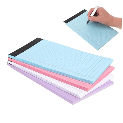 Tofficu 1 Satz Farbiger Notizblock Notizblöcke 5x8 Besprechungsnotizbuch Für Die Arbeit Farbige Memo Pads Mehrfarbige Notizbücher College-notizblock Juristisches Papier Haftnotiz 4 Stück von Tofficu