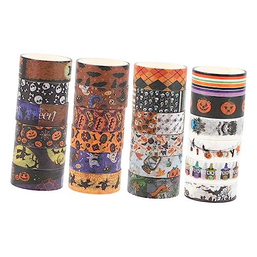 Tofficu 1 Satz Halloween-washi-tape Halloween Washi Tape Geschenkband Halloween Verpackungen Für Washi Tape-set present Ideas Müll Notizbuchbänder Urlaubsbänder Papier 24rolls von Tofficu