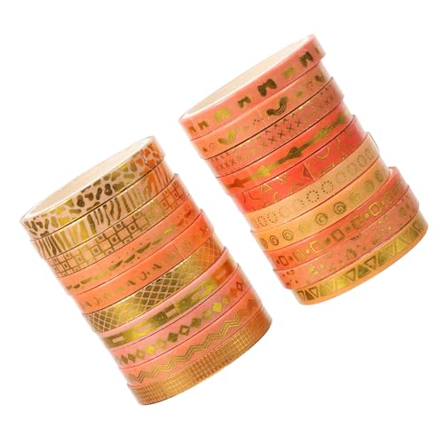 Tofficu 1 Satz Heißprägeband Washi-tape-handwerk Farbiges Bastelband Scrapbook-dekoration Buntes Klebeband Diy Sammelalbum Fotoalbumband Washi-tape Für Scrapbooking Papier 20st von Tofficu