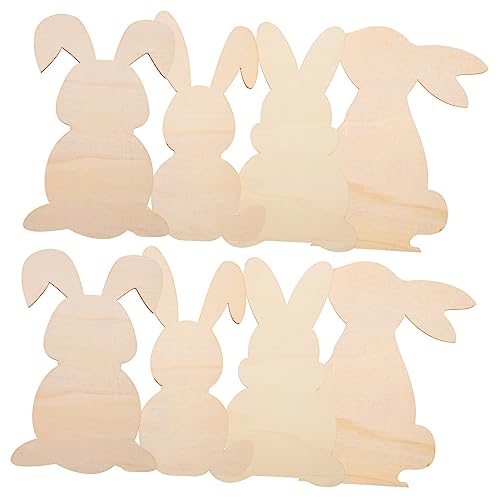 Tofficu 1 Satz Holzspäne in Hasenform Easter Bunny Basteln Ostern Ostergeschenke Für Ostereier Osterhasen Basteln Hamsterfutter Osterdesign Holzscheiben Osterdekorationen Aus Holz 8st von Tofficu