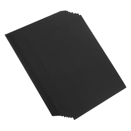 Tofficu 1 Satz Karton Schwarz Schwarzer Karton Bastelpapier Zeichenpapier Druckerpapier Schwarzes Papier Für Handarbeiten Schwarzer Plakatkarton Buntes Papier Farbkarton Black 50 Stück von Tofficu