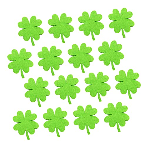 Tofficu 1 Satz Klee Zubehör Bastelbedarf Für Diy-projekte Diy Kleidungszubehör Mini Patricks Day Diy Accessoires Flecken Heimwerken Kleidungsflicken Diy-requisiten Filzstoff Green 50 Stück von Tofficu