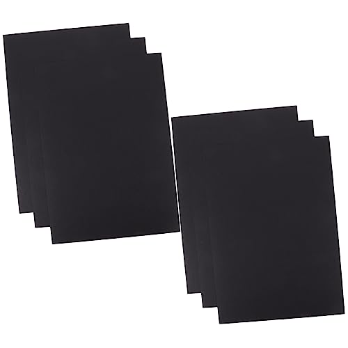 Tofficu 1 Satz Kreativpapier Bastel Materialien Bastelpapier Kraftpapier Diy Bastelmaterial Kartenpapiere Papierhandwerk Kartenherstellung Schwarzes Kartonpapier Diy Liefert Black 100st von Tofficu