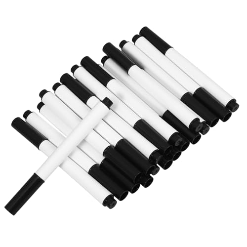 Tofficu 1 Satz Löschbarer Whiteboard-marker Whiteboard-planerstifte Marker Für Glastafeln Trockener Löschstift Markierungsstifte Auf Wasserbasis Steinmalstifte Plastik Black 20st von Tofficu