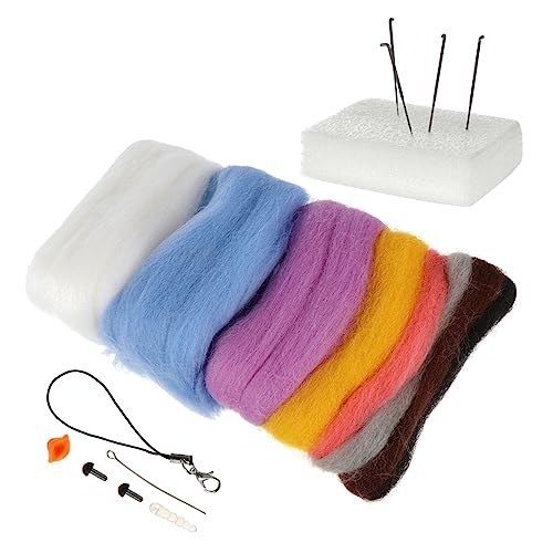 Tofficu 1 Satz Maker-Paket Wollfilzen Starter-kit Nadelfilzen Selber Machen Aus Wollfilz Selbstgemachte Ornament-Kits Filz-stanzwerkzeug Gefühlt von Tofficu