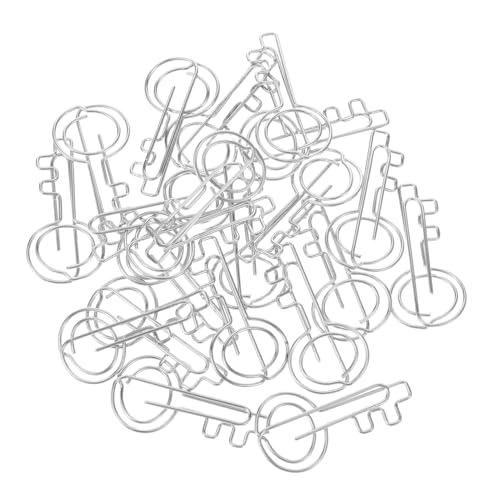 Tofficu 1 Satz Mappe Memo-clips Süße Büroklammern Buch Büroklammer Stift Schicke Büroklammern Clips Zum Markieren Von Lesezeichen Büroklammern Aus Metall Umschläge Clips Silver Eisen 20st von Tofficu