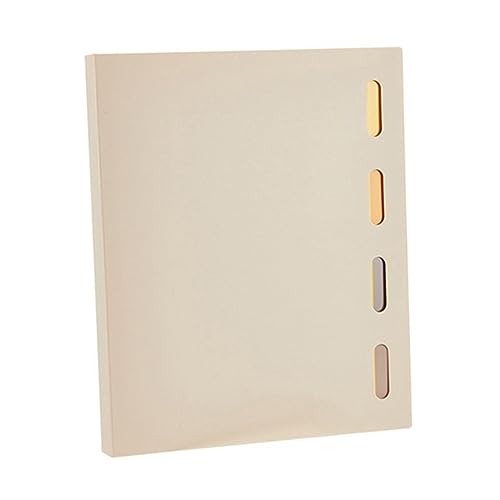 Tofficu 1 Satz Ordner notebookständer laptopständer Notebook holder notebook zubehör Notebook shell schnellhefter abnehmbare Notizblockhülle Fester Einband mit losen Blättern Plastik Beige von Tofficu