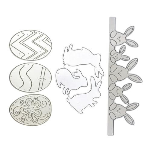 Tofficu 1 Satz Ostern Sterben Sterben Stirbt Für Die Kartenherstellung Schnitt Stirbt Figuren Osterbasteln Mit Kindern Osterbastelei Stanzformen Schablone DIY Stanzformen Silver 3st von Tofficu