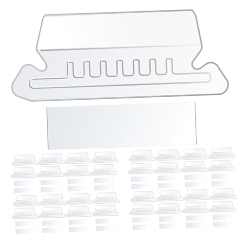 Tofficu 1 Satz PVC-Etikettenhalter Budgetbindemittel Ordner-Organizer für den Schreibtisch Aktenordner Beschriftung PVC Etikettenhalter Ordnerregister für Hängemappen Ordner hängen Dateien von Tofficu