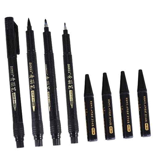 Tofficu 1 Satz Pinselmarker Kalligraphie-marker Chinesischer Pinselstift Japanischer Pinselstift Pinselstift-kalligraphie Pinselkalligraphie Beschriftungsstifte Black von Tofficu