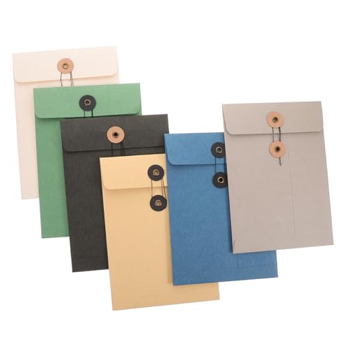 Tofficu 1 Satz Portfolio-umschlag Handhaben Kabelclips Vintage-umschlagtaschen Kabel Ordentlich Bürozubehör Schreibutensilien Geldumschläge Paper Bags Dateiordner Dokumenttasche Papier 6st von Tofficu