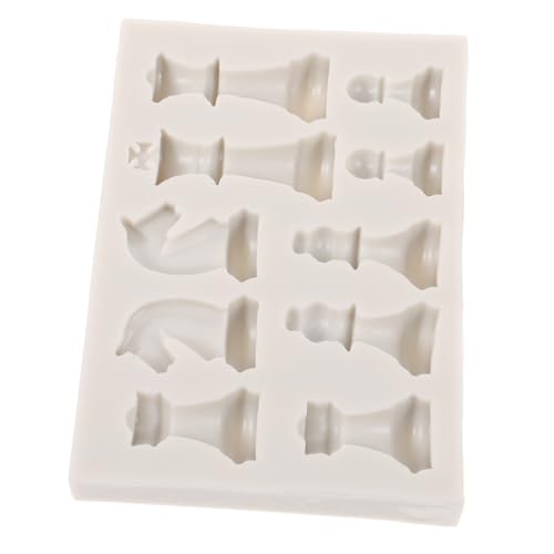 Tofficu 1 Satz Schach-DIY-Form DIY Schachformen Schach-Bastelformen Schachbrettspielform Schachfiguren Dekoration Schachfigurenform DIY Formen interessante Formen in Schachform Kieselgel von Tofficu