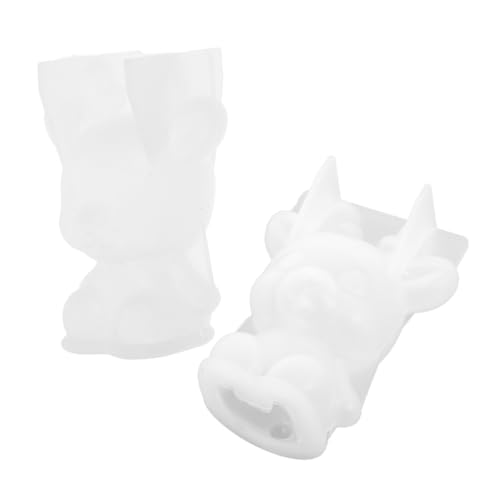 Tofficu 1 Satz Sika-hirsch-klebeform Rentierformen Aus Silikon Silikonform in Tierform 3d-tierform Diy-formenbausatz Diy-set Für Silikonformen Silikonform Zum Basteln Weiß Kieselgel 2st von Tofficu