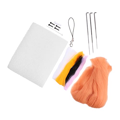 Tofficu 1 Satz Spaß machen Stickrahmen Hundehandwerk Häkelset Wollfilzen Starter-Kit Nadelfilzen kinder bastelset basteln für kinder bastelzeug decor Nadelfilz-Kit DIY-Bastelbedarf wolle von Tofficu