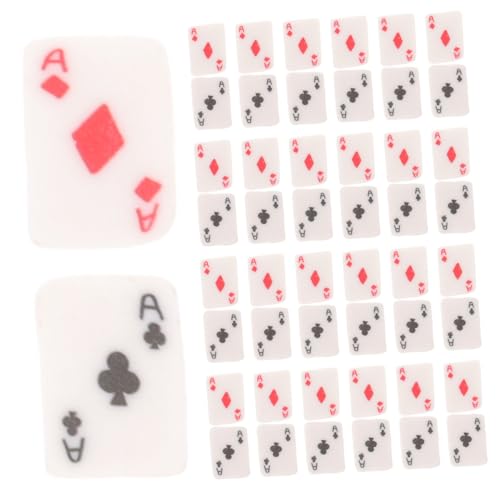 Tofficu 1 Satz Spielkartenperlen Lose Perlen Aus Ton Tonperlen-armband-set Pokerkartenschmuck Bastelzeug Für Bastel Materialien Diy-abstandsperlen Perlenketten-kit Polymer-ton 100st von Tofficu