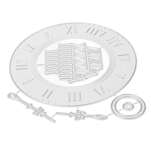 Tofficu 1 Satz Stanzform handwerk schneiden sterben Herstellung des Schnittladens Uhrenform Schneideform für Bastelarbeiten Prägefolder für die Kartenherstellung Schneidwerkzeug Silver von Tofficu