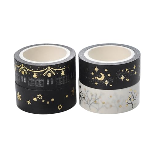 Tofficu 1 Satz Tagebuch Klebeband Beschriftungsaufkleber Glitzerndes Washi-tape Papierklebeband Selber Machen Scrapbooking Sticker Scrapbook Stickers Scrapbook-klebeband Fotoalbumband 8st von Tofficu