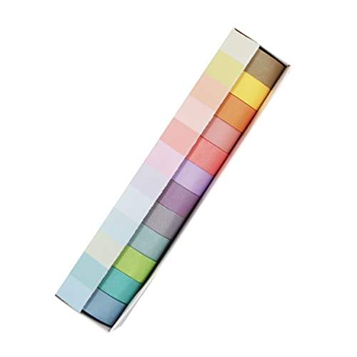 Tofficu 1 Satz Taschenpapierband Das Band Diy-kunst Breites Zierband Malerband Abdeckband The Washi Tape Farbiges Klebeband Washi Tape Zum Aufzeichnen Washi-tape Basteln Colorful 12 Rollen von Tofficu