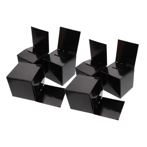 Tofficu 1 Satz Tombola-box Ideen Für Die Hochzeitsliste Braut Versandkartons Kartenbox Geldgeschenkbox Für Hochzeit Etui Für Geschenkkarten Zur Hochzeit Papier Black 6st von Tofficu