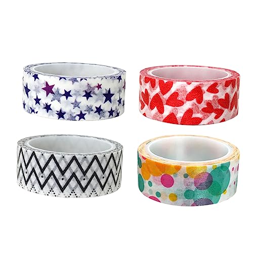 Tofficu 1 Satz Washi-tape Papierklebeband Selber Machen Farbband Bastelbänder Dekoratives Abdeckband Farbiges Klebeband Schreibwaren Party Decoration Tagebuch Klebeband Fotoalbumband 8st von Tofficu