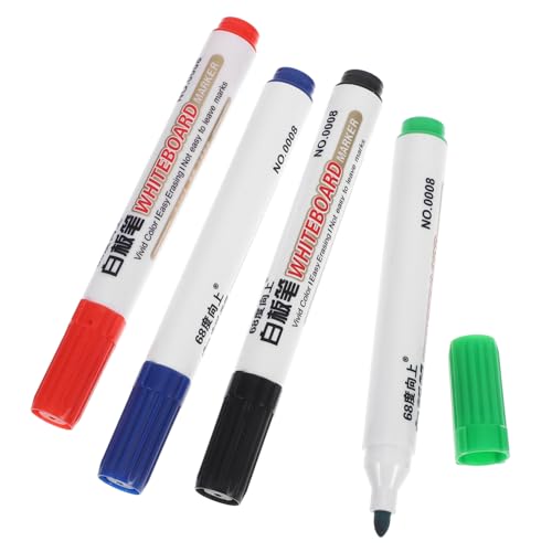 Tofficu 1 Satz Whiteboard-stift Leicht Zu Löschende Whiteboard-marker Nahtloser Shaker Trockenlösch Marker Trockene Radiermarker Stift Markieren Klassenzimmer Müssen Haben Plastik 4 Stück von Tofficu