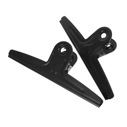 Tofficu 1 Satz Zeichenbrett-clip Briefordner Stiftverschlüsse Hakenverschlüsse Edelstahlclips Zeichenbrettclip Metallclips Zum Aufhängen Binder Büroklammern Rostfreier Stahl Black 2st von Tofficu