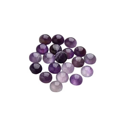 Tofficu 1 Satz Zeitsteinzubehör Zum Selbermachen Perlen Zur Schmuckherstellung Halbedelperlen Lila Jade-cabochon Perlen Aus Halbedelsteinen Schmuck Zeit Accessoires Violett 20st von Tofficu