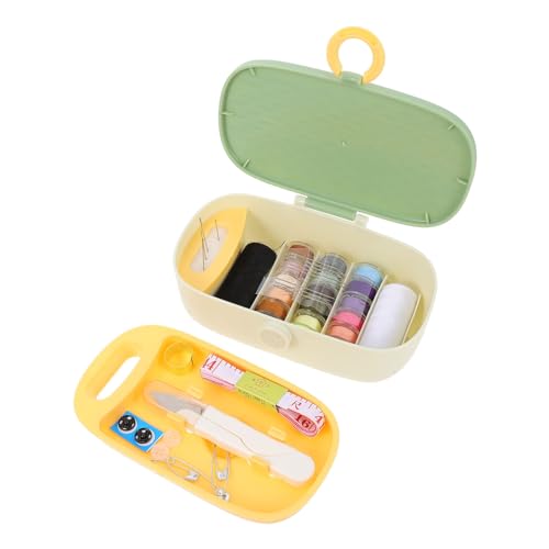 Tofficu 1 Satz tragbares Nähkästchen für Nähgarn Mehrzweck- sewing kit for nähzubehör set Nähwerkzeug-Aufbewahrungshalter Fall für Gewinde Green von Tofficu