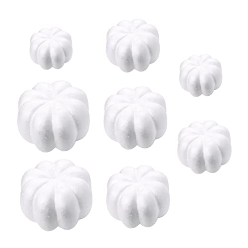 Tofficu 1 Set 8pcs Halloween DIY Kürbisse Schimmelpilze Kinder DIY White Pumpkins Party Supply von Tofficu