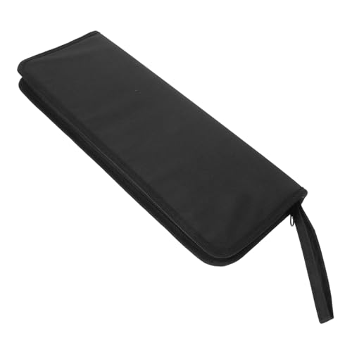 Tofficu 1 Stück 15 Aufbewahrung von Pinseln malen Bleistift Polieren Herrscher Pinseletui pinsel aufbewahrung pinselaufbewarung federmäppchen Pinselhalter für Künstler Canvas-Beutel Black von Tofficu