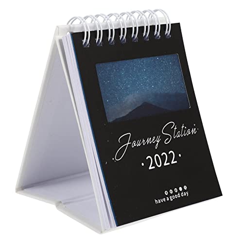 Tofficu 1 Stück 2022 Tischkalender 2022 Mini-kalender 2022 Notizblock-kalender Zeitplan Planer Kalender Stylischer Kalender Kreativer Kalender Farbkalender Kleiner Kalender Papier von Tofficu