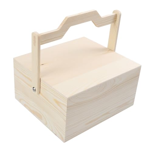 Tofficu 1 Stück Packung Handtasche aus Holz verstauen Handel Projekt Männer Kommode geldumschläge umschlag the present collat Aufbewahrungsbox aus Holz Aufbewahrungskoffer für Kleinigkeiten von Tofficu