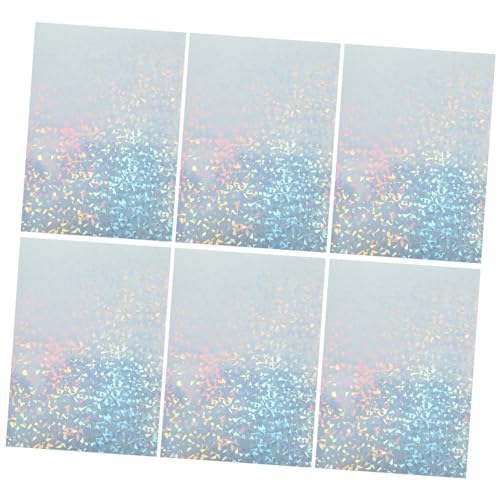 Tofficu 10 Blatt Blatt PVC-Aufkleber bedrucken Etikettenpapier, Druckpapiere holografisches Klebepapier Aufkleberpapier holographic sticker Etikettenpapier für Drucker Kopierpapier von Tofficu