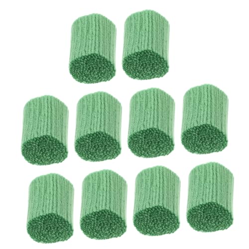 Tofficu 10 Rollen Stickgarn für Teppiche Stricken von Bastelgarnen Vor Haken Leinen deckenplatte deckenpaneel wandteppich outdoor teppich DIY Garn strickgarn selber machen Acryl Green von Tofficu