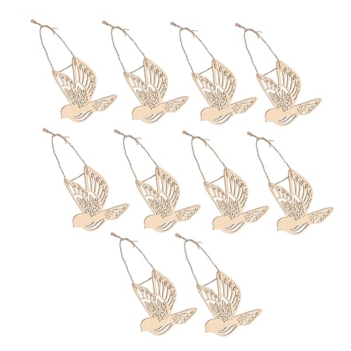 Tofficu 10 Stück Anhänger Medaillon Blanko Ornamente Dekorationen Des Deckels Ornamente Zum Basteln Laschen Frühlingsdeko Frühlingsdeko Holz Khaki von Tofficu