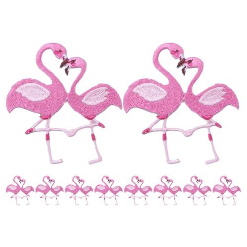 Tofficu 10 Stück Flamingo Aufnäher Für Rucksäcke Kleidung Kleidung Bestickte Aufnäher Taschenaufnäher Hutaufnäher Schuhe Bestickte Applikationen Nähen Bestickte Applikationen von Tofficu