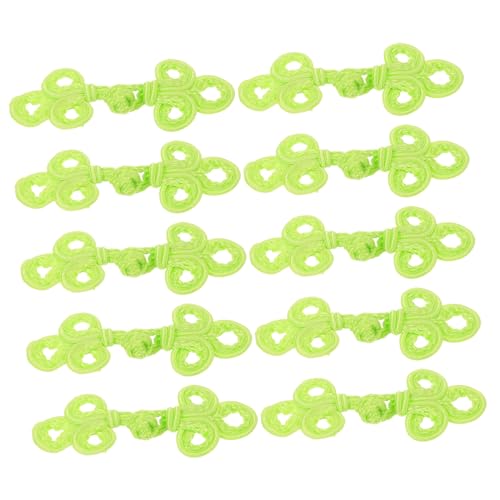Tofficu 10 Stück Teiliges Chinesische Knotenknöpfe Handgefertigt Dreiblättrige Froschverschluss Knöpfe Traditionelle Cheongsam Accessoires für Frühlings und Sommerkleidung Tofficu 10 Stück Teiliges Chinesische Knotenknöpfe Handgefertigt Dreiblättrige Froschverschluss Knöpfe Traditionelle Cheongsam Accessoires für Frühlings und Sommerkleidung von Tofficu