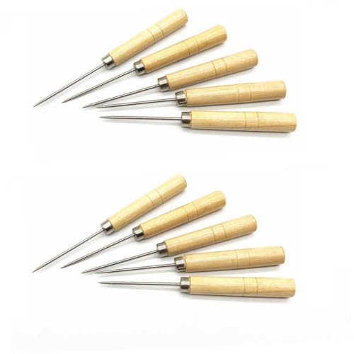 Tofficu 10 Stück Teiliges Holzgriff Scriber Nadeln Awl Needle Schlitzen Quilling Papierwerkzeug DIY Basteln Präzise Muster Markieren Leicht Handlich Langlebig Tofficu 10 Stück Teiliges Holzgriff Scriber Nadeln Awl Needle Schlitzen Quilling Papierwerkzeug DIY Basteln Präzise Muster Markieren Leicht Handlich Langlebig von Tofficu