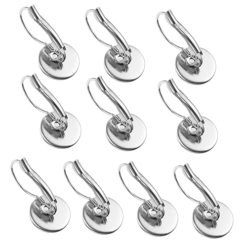 Tofficu 10 Stück Teiliges Ohrhaken mit Flachem Ohrkorb für DIY Schmuckherstellung Langlebige Praktische Ohrring Basis für Designs und Basteln Tofficu 10 Stück Teiliges Ohrhaken mit Flachem Ohrkorb für DIY Schmuckherstellung Langlebige Praktische Ohrring Basis für Designs und Basteln von Tofficu